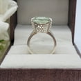 thumbnail image 3 of Lovely Green Amethyst Cocktail Ring-Unique Green Prasiolite Ring-Statement Ring-February Birthstone Ring-Promise Ring Women Gift, 3 of 12