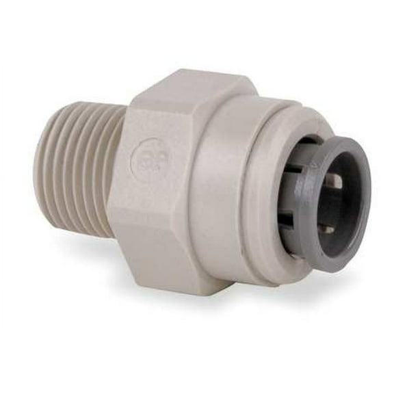 JOHN GUEST PI011203S-PK10 Acetal Copolymer Adapter, 3/8 in Tube Size