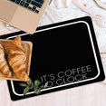 thumbnail image 3 of Coffee Bar Mat Rubber Dish Drying Mat For Kitchen Counter Coffee Mat for Home Bar Gift Kitchen Mat Coffee Bar Accessories Decorative Coffee Shop Chocolate Dish Drying Pad 18"" X 24"", Black-5, 3 of 6