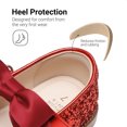 thumbnail image 5 of DREAM PAIRS Toddler Girls Mary Jane Flats, Wide Fit Black Dress Shoes with Cushioned Insole, Adjustable Hook & Loop Strap, Comfortable Non-Slip Uniform Shoes for Little Kids, 5 of 7