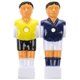thumbnail image 3 of 22 piezas de mesa de futbolín para hombre, para jugadores de fútbol, color amarillo y azul real, con pelota azul amarillo, 3 of 5