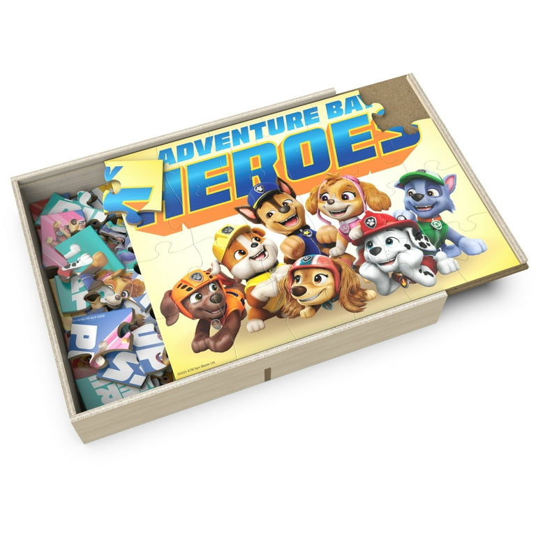 Spin Master Games, PAW Patrol 6-Pack of Wooden Jigsaw Puzzles, for