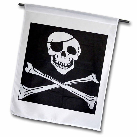3dRose, Ex Pirate, 12 x 18 inch Garden Flag
