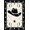 Black And White, Pattern 16, variant on Design&I 8'x10' Washable Area Rug Extra Large Skid-Resistant Low Profile Cowboy Horseshoe Entry Border Decorative Covering Bathroom Themed for Living Room, Family