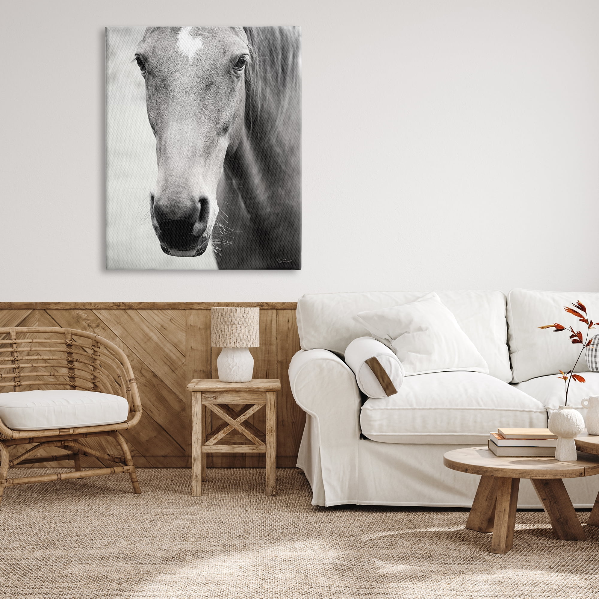 Stupell Industries Moke Lake Horse Photography Animals & Insects Photography Gallery Wrapped Canvas Print Wall Art, 36 x 48