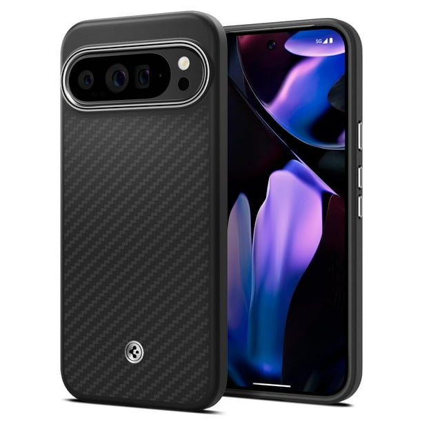 Funda Spigen Enzo Aramid para Pixel 9 Pro XL (2024), color negro mate