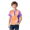 thumbnail image 4 of Spazoro Girls Graphic T-Shirts Tees, Round Neck Short Sleeve Easter Print Casual Tops for Kids Orange Size 9-10, 4 of 5