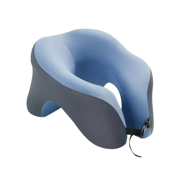 Almohada La Siesta Oficina Memoria en Forma U Algodón Y Memor Multifuncional () Azul