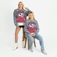 thumbnail image 6 of Women's Gameday Couture  Gray Arizona Cardinals Arch Rivals Faded Wash Sweatshirt, 6 of 7