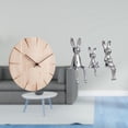 thumbnail image 2 of Reloj de pared redondo,Reloj de pared de madera para decoración de sala de estar,Reloj de pared de madera para dormitorio creativo,Escultura de figura,Estatua sentada Figura Escultura Adorno, 2 of 8