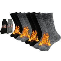 NovForth Winter Warm Thermal Socks for Men , Heated Socks for Women, Extra Thick Merino Wool Hiking Socks Crew Boot Socks,Perfect for extreme cold weather (2 pairs/4 pairs)