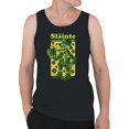 thumbnail image 2 of Slainte Skeleton Leprechaun St. Patricks Day Cheers Design Men's Tank Top, 2 of 3