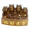 thumbnail image 2 of Estatua de conejo de resina, adorno para té, mascota, escritorio de oficina, estantería, artesanía Feng Shui, escultura de animal para el hogar,, 2 of 9