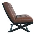 thumbnail image 2 of Signature Design by Ashley Sidewinder Fauteuil d'Appoint Capitonné en Similicuir Brun, 2 of 5