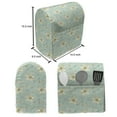 thumbnail image 5 of Floral Lounger Chair Bag, Continuous Flowers Print in Fresh Pastel Tones, High Capacity Storage with Handle Container, Lounger Size, Mint Green Pale Yellow, by Ambesonne, 5 of 5