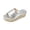 Silver, variant on Women's Sandal Flat Beach Slipper with Stylish Pattern for Daily Leisure and Travel Comfortable Flat Bottom Slides for Summer Women