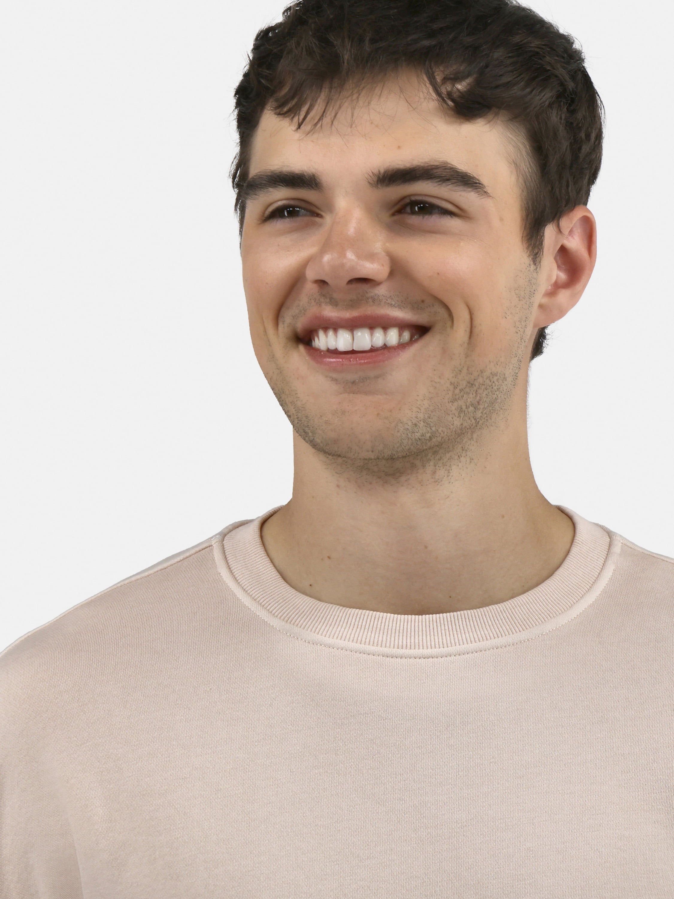 No Boundaries All Gender Fleece Crewneck Sweatshirt with Long Sleeves, Men's and Big Men’s
