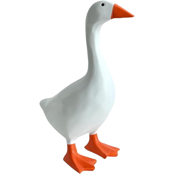 Desk Goose 7 Inches Desktop Goose Statue with Magnetic Beak, Funny Office Decor & Cute Home Desk Decoration Gift for Women
