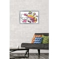 thumbnail image 2 of Hello Kitty - Retro Rainbow Wall Poster, 14.725" x 22.375", Framed, 2 of 6