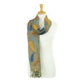thumbnail image 4 of Paisley Pattern Tow Layered Woven Pashmina Shawl Scarf Wrap Stole, 4 of 4