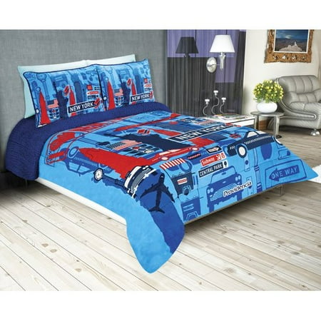 Jumbo Comforter - Zoomie Kids Sherpa Reversible Super Soft Jumbo New York Comforter