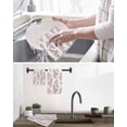 thumbnail image 5 of Red Botanical Kitchen Dish Towels for Drying Dishes Set of 4, Pastoral Elegant Spring Floral Waffle Weave Microfiber Hand Tea Bathroom Towels Quick Dry & Absorbent Towel 15.7x23.6, 5 of 7