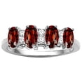 thumbnail image 2 of Tommaso Design� Genuine 4 Stone Garnet Ring, 2 of 9