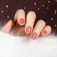 thumbnail image 4 of False Nail Tips Fake Artificial Art DIY Finger Cover Pearl Shining Diamond Nude Pink Japanese Style, 4 of 5