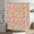 thumbnail image 5 of Rateoe Cute Bee Shower Curtain - Fancy Bathroom Shower Curtain Sets - Waterproof Shower Curtain with Hooks with 12 Plastic Hooks 72x72 Inches, 5 of 5