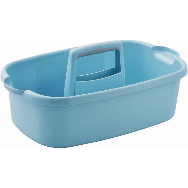 Large Plastic Shower Caddy Tote, Portable Storage Caddy Basket Organizer with Handle