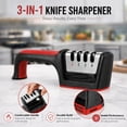 thumbnail image 4 of WUSUOWEI 6PCS Manual Kitchen KnifeSharpener,3 StageBlade Sharpening Tool for Restoring DullKnives,SafeSharpening for Most KitchenKnives and Scissors,Manual KnifeSharpeners for Home,Kitchen, 4 of 7