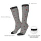 thumbnail image 4 of Fotbe Ladybugs on Black and White Striped Calcetas Divertidas Estampadas para Hombre y Mujer, Calcetas de Algodón hasta la Rodilla para Caminar, Correr, Enfermería y Embarazo, 4 of 6