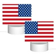 thumbnail image 2 of Fotbe America Flags3 Pattern Acrylic Night Light Gift with 3 Color ModesTouch-Sensitive LED Lamp Perfect Gift for Mother's Day, Birthday, or Christmas, 2 of 9