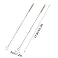thumbnail image 2 of VALSEEL Home & Kitchen 2 Pcs Reusable Stainless Steel Drinking Straws Cleaning Brush Cleans Sippy Cup Straws, Straws, Straws,etc. Point: Made Of Finest Stai, 2 of 2