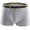 Grey, variant on Men's Solid Knickers Boxer Briefs Pouch Underwear Shorts Black M