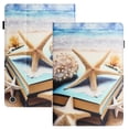 thumbnail image 2 of Feishell for Amazon Fire HD 10 2021/HD10 Plus 2021 10.1" Smart Case,Auto Wake/Sleep Slim Colorful Pattern PU Leather Flip Folio Stand Card Slots Wallet Case Cover with Pencil Holder,Starfish, 2 of 12