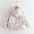 thumbnail image 6 of Avrntaa Girls Winter Warm Snow Coat Floral Print Hood Puffer Jacket Zipper Cute Outwear, 6 of 8