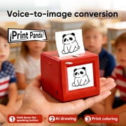 Smart AI Voice Sticker Maker Machine,Mini Sticker Printer, Inkless Portable Thermal Sticker Printer Box with Photo Printing, DIY Label Maker for Scrapbooking, Crafts, Gift Wrapping(+20PCS Paper)