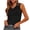 Black, variant on Staron Summer Tops for Women Casual V Neck Sleeveless Cropped Tank Blouse Basic Relaxed Loose Fit Tee, Army Green M