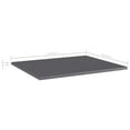 thumbnail image 2 of vidaXL Shelf Set of 8 High gloss gray Engineered wood 23.6x19.7x0.6 in, 2 of 4
