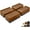 1.5 Inch-brown(rectangle), variant on Bed Furniture Risers 3 inch, Square Adjustable Risers Blocks for Bed Sofa Table and Couch Lift to 1.5 or 3 inch，Heavy Duty Support Up to 1,300 Lbs (4 Pack-Brown)