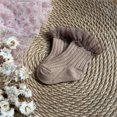 thumbnail image 2 of Warm Socks Baby Toddlers Girls Mid Calf Length Socks 1 Pair Bow Lace Long Stockings Ruffled School Socks, 2 of 4