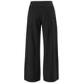 thumbnail image 6 of Luvrsol Pants for Women Wide Leg Sweatpants High Waist Loose Casual Solid Trousers with Side Pockets, Black S-2XL, 6 of 6