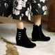 thumbnail image 4 of Botas de tubo medio que combinan con todo a la moda Vellón grueso de otoño e invierno con botas de caballero de tacón medio Wmkox8yii  sa2970, 4 of 9