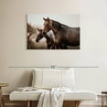 thumbnail image 2 of Elephant Stock Brown Mare And Foal Horses Wall Art - Horizontal Canvas Wall Art - Living Room Wall Decor - Photography Animal Canvas - Brown And Gray Decor - 36" x 24", 2 of 8