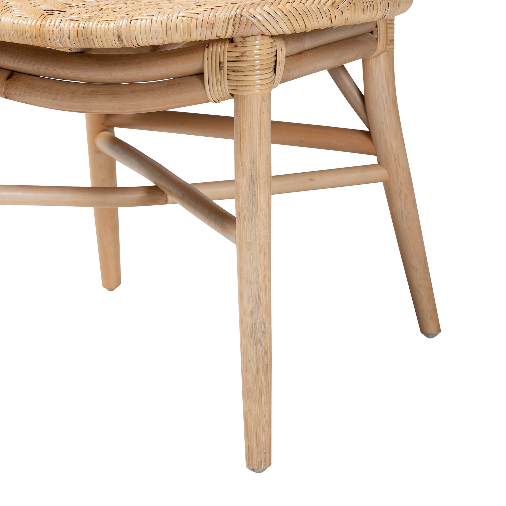 bali & pari Osaka Rattan BOHO Dining Chair, Natural Brown