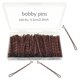thumbnail image 1 of Bobby Pins Marrón 330 unidades Horquillas para el cabello de 2,2 pulgadas con linda caja Horquilla premium para niños, niñas y mujeres, ideal para todo tipo de cabello, 1 of 1