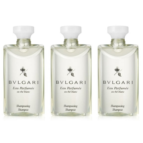 Bvlgari Au The Blanc Shampoo (White Tea) - 2.5 Fl Oz Each - Set of 3