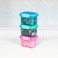 thumbnail image 5 of Sistema 3-Piece Food Storage Containers with Lids for Lunch, Meal Prep, and Leftovers, Dishwasher Safe, 1.6-Cup, Blue/Green/Pink, 5 of 6
