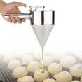 thumbnail image 3 of Embudos de acero inoxidable para repostería con soporte dispensador de masa, 3 of 5